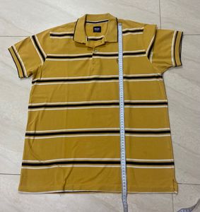 Max Slim fit Stripped Yellow T-shirt💛