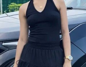 Black Halter Top
