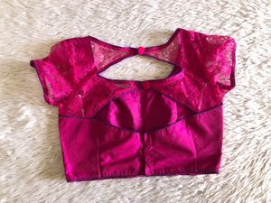Rose Pink Back Open Blouse (Women’s)