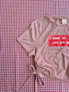 Urbanic pink crop top