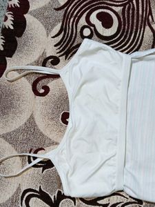 MAX Attached Bra Spaghetti Top-Multicolour- New