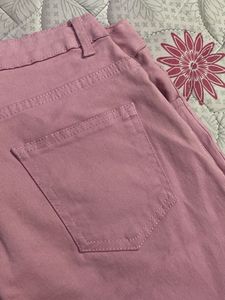 Pink Skinny Fit Trousers