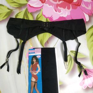(894)Vintage Anfanfa Garter Belt &amp; Stockings