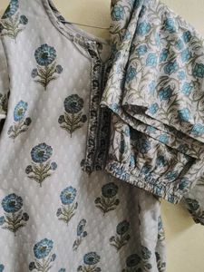 Floral Print Kurta