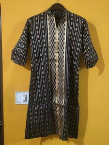 Striped tunic with decorative trim Kurta Pyjama
