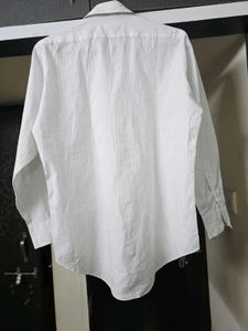 HARDY AMIES Classic White Striped Shirt