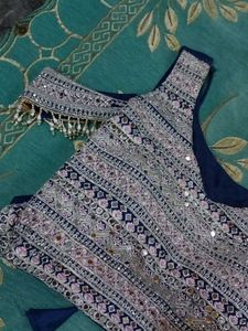 Navy Blue Lehanga Choli