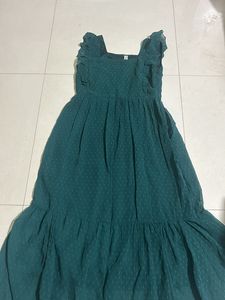 Flared Teal Green Dress