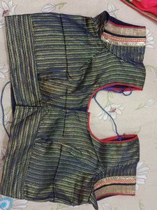 Heavy Bluepink Shaded Saree Women