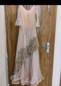 Elegant Pink Embellished Gown