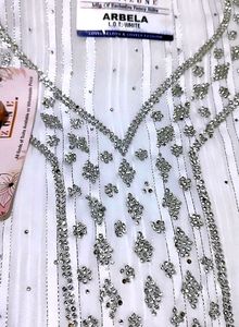 Set Of 3 Pearl White Diamond Work Suit🌸💕