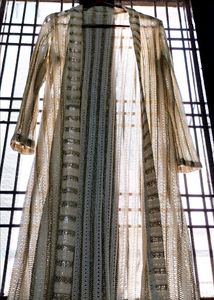 Off White And Golden Shrug Or Sweater Dress