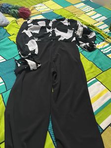 Black &amp; White Jumpsuit