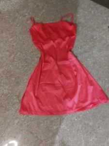 Red Slip Dress