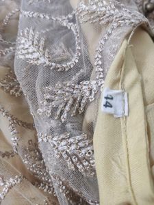 Party Wear Gown With A Shrug ( L Size)