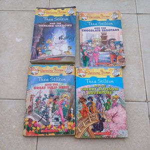 Set of 4 Thick Thea Stilton Books
