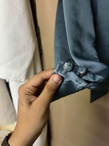 Blue Satin Shirt