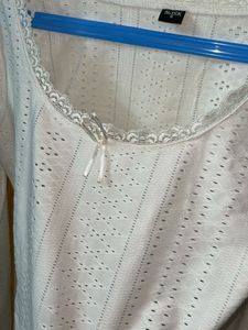 White Long Sleeve Top