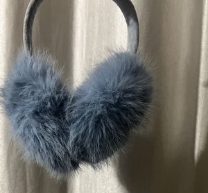 Fluffy Blue Earmuffs
