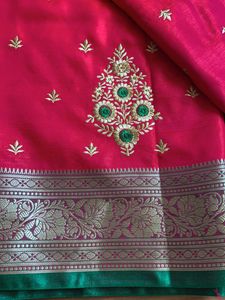 A Beautiful New Saree With Unstitched Blouse