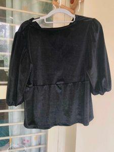 Black Velvet Top