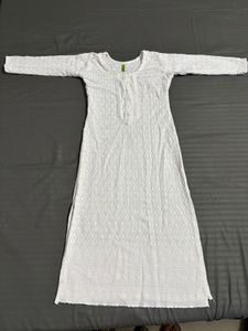 White Embroidered Kurta