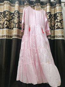 Ethnic Pink Party Wear Gown
