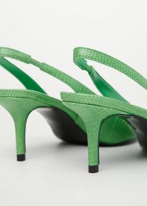 MANGO Textured Sling Backs