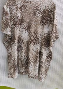 KAREN SCOTT Animal Print Top