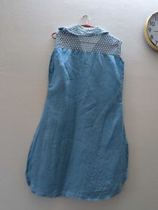 Light Blue Embroidered Kurta
