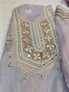 Lilac Embellished Salwar Kameez
