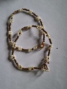 Pinteresty Beaded Pearl Flower Bracelets