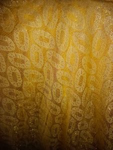Elegant Gold Anarkali Gown