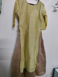 Golden Brown Anarkali Kurta