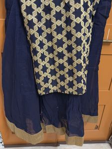 Blue Banarasi Gown