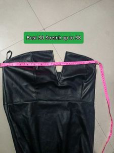 imported Sleek Black Faux Leather Premium Luxury D