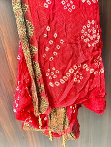 Red Bandhani Dupatta