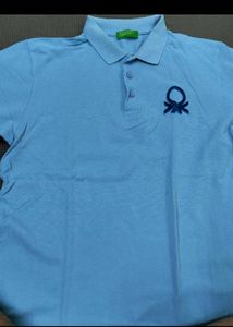 Benetton Blue Polo Shirt