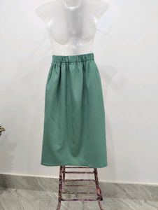 Green Wrap Skirt