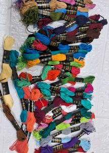 Embroidery Thread Pack Of 25 Mix Color
