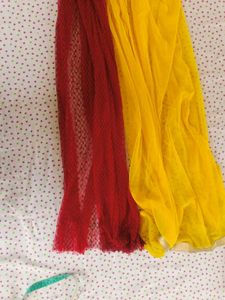 Red &amp; Yellow Dupatta Set