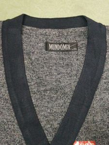 Grey Knit Sweater Vest