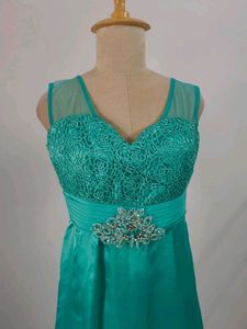 Elegant Teal Maxi Dress