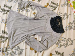 MAX TOP WITH FAKE COLLAR EFFECT