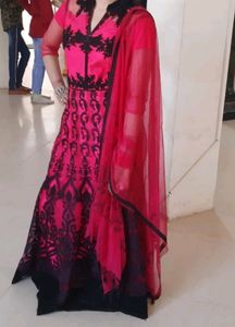 Beautiful Party Wear Net Heavy Embroidery Gown