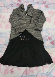 Black Frock With Jacket🖤🤩