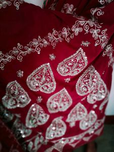 Maroon Saree