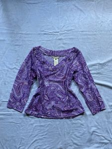 Purple Paisley Top