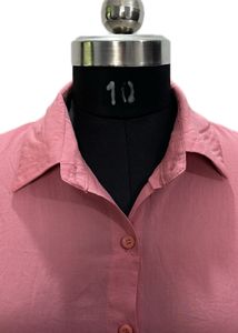 Never Beatable Condition Pink Button-Down Shirt