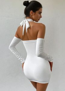 White Bodycon Mini Dress